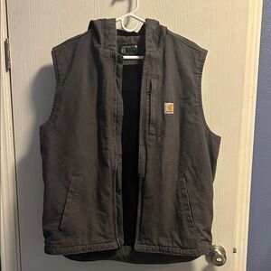 Carhartt Charcoal Hooded Vest